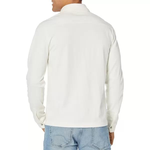 imageVince Mens Twill Knit Button Down ShirtBone