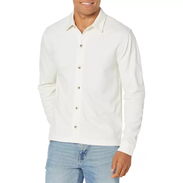 imageVince Mens Twill Knit Button Down ShirtBone