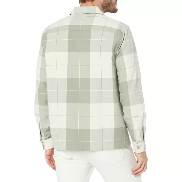 imageVince Mens Stone Plaid OvershirtPale Thyme