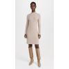 imageVince Womens Rib Long Sleeve Short DressH Hazel Cream