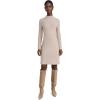 imageVince Womens Rib Long Sleeve Short DressH Hazel Cream