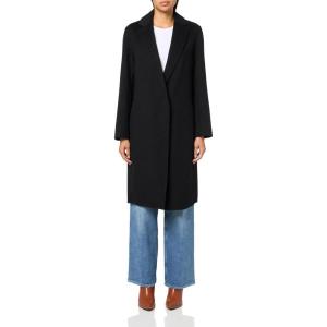 imageVince Womens Classic Straight CoatBlack