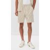 imageVince Mens Jacquard Stripe Shorts 75quotTerrapin Combo