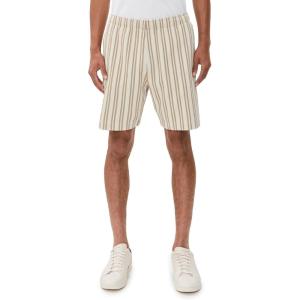imageVince Mens Jacquard Stripe Shorts 75quotTerrapin Combo