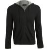 imageVince Mens Full Zip Cashmere HoodieBlack