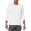 imageVince Mens Long Sleeve Pocket Crew TeeOptic White