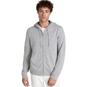 imageVince Mens Full Zip Cashmere HoodieH Grey