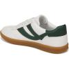 imageVince Mens Oasism Lace Up Retro SneakerChalk WhitePine Green Leather