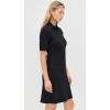 imageVince Womens Elbow Sleeve Polo Mini DressBlack