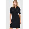 imageVince Womens Elbow Sleeve Polo Mini DressBlack