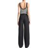 imageVince Womens High Waist Cotton Twill Wide LegDeep Indigo