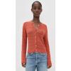 imageVince Womens Lace Stitch CardiganTerra