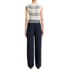 imageVince Womens Mid Rise Placed Stripe Pull on PantCoastalPale Canyon