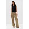 imageVince Womens Mid Rise Relaxed Wide Leg PantsTapenade