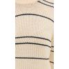 imageVince Womens Variegated Stripe Crew NeckOat ShellNavy