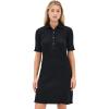 imageVince Womens Elbow Sleeve Polo Mini DressBlack
