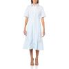 imageVince Womens SS Shirt Dress WCanvas TapeSky Mist