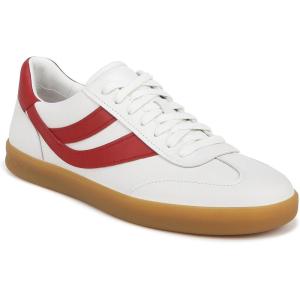 imageVince Mens Oasism Lace Up Retro SneakerChalk WhiteRuby Red Leather