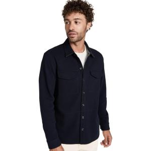 imageVince Mens Shirt JacketCoastalMedium Heather Grey