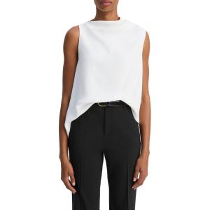 imageVince Womens ALine Asymmetrical Draped TopOffwhite