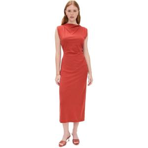 imageVince Womens Cowl Neck Muscle Tee DressBrick Rose