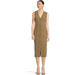 imageVince Womens Rib Slvlss DressTapenade
