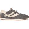 imageVince Mens Oasis Runnerm SneakerBark GreyMoonlight Leather