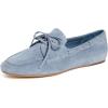imageVince Womens Marin Boat ShoesHuntington Blue Suede