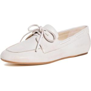 imageVince Womens Marin Boat ShoesWhiteSabbia