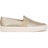 imageVince Womens Blair Slip On SneakersChampagne Perf Metallic Leather