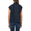 imageVince Womens Cap Sleeve Button Down BlouseCoastal Blue