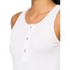 imageVince Womens Mixed Media Henley TopOptic White