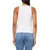 imageVince Womens Mixed Media Henley TopOptic White