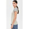imageVince Womens Raglan Color Block TeeSea Fog Combo