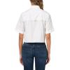 imageVince Womens Short Sleeve Button Down WCanvas TapeOptic White