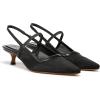 imageVince Womens Venice Pointed Toe Mesh Kitten Heel PumpBlack Mesh FabricLeather