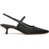 imageVince Womens Venice Pointed Toe Mesh Kitten Heel PumpBlack Mesh FabricLeather