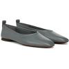 imageVince Womens Vivian Ballet FlatSea Stone Blue Leather