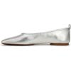 imageVince Womens Vivian Ballet FlatSilver Leather