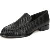 imageVince Womens Naomi Woven LoaferBlack Woven Leather