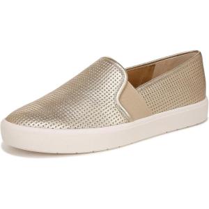 imageVince Womens Blair Slip On SneakersChampagne Perf Metallic Leather