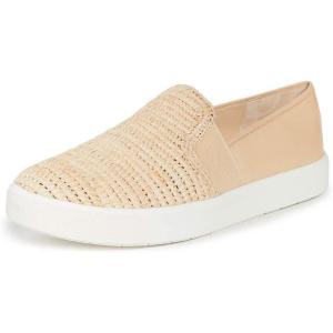 imageVince Womens Blair Slip On SneakersNatural Woven Raffia