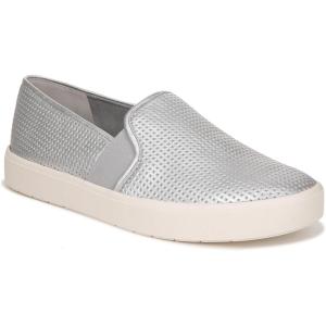 imageVince Womens Blair Slip On SneakersSilver Leather