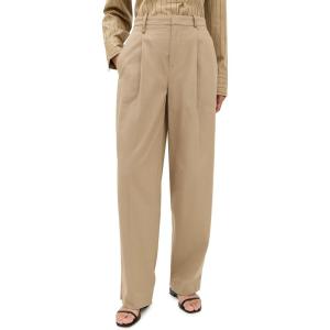 imageVince Womens Mid Waist Pleat Front TrousersFawn