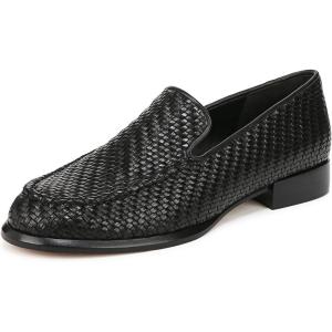 imageVince Womens Naomi Woven LoaferBlack Woven Leather