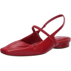 imageVince Womens Venice FlatsCrimson Red Leather