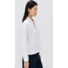 imageVince Womens Easy Long Sleeve PoloOptic White