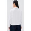 imageVince Womens Easy Long Sleeve PoloOptic White