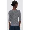 imageVince Womens Microstripe V Neck CardiganOff WhiteCoastal