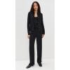 imageVince Womens Rib Collared Button UpBlack